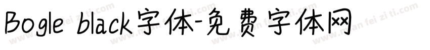 Bogle black字体字体转换